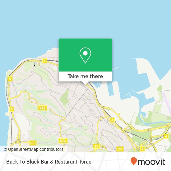 Back To Black Bar & Resturant, דרך יפו 26 עיר תחתית, חיפה, 33261 map