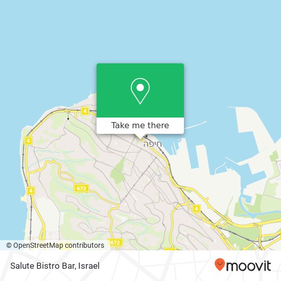 Salute Bistro Bar, דרך יפו 78 עיר תחתית, חיפה, 33413 map