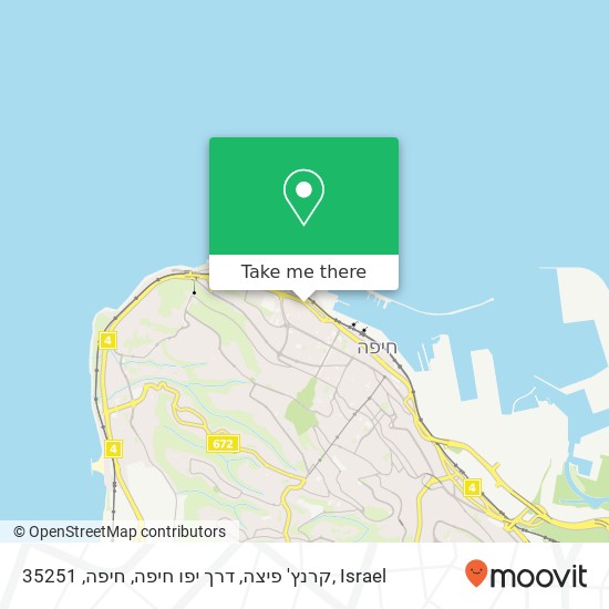קרנץ' פיצה, דרך יפו חיפה, חיפה, 35251 map