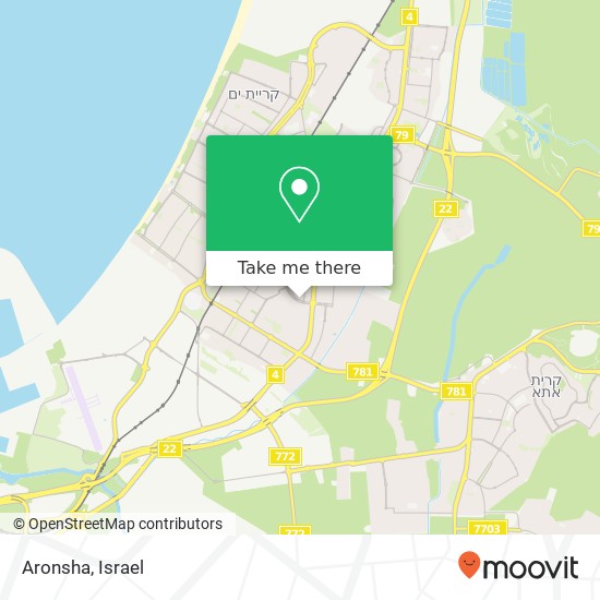 Aronsha, שדרות גושן משה קרית מוצקין, חיפה, 26310 map