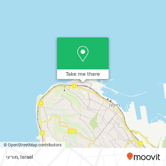 Карта מוריני, שרל לוץ חיפה, חיפה, 35011