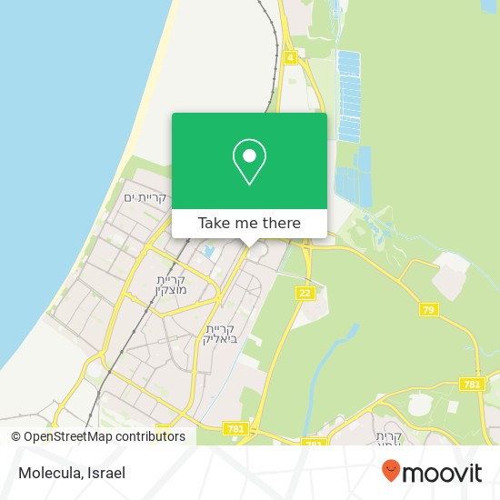 Molecula, קרית ביאליק, 27000 map