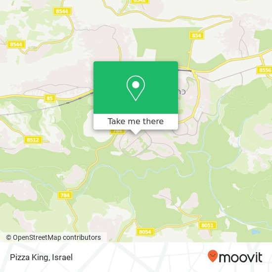 Pizza King, הפלמ"ח כרמיאל, 21000 map