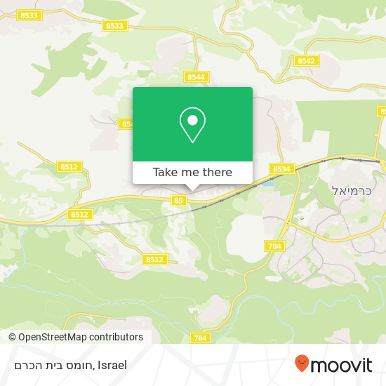 חומס בית הכרם, מג'ד אל-כרום, עכו, 20190 map