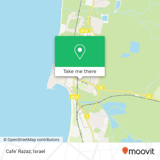 Cafe' Razaz, בן עמי עכו, 24000 map