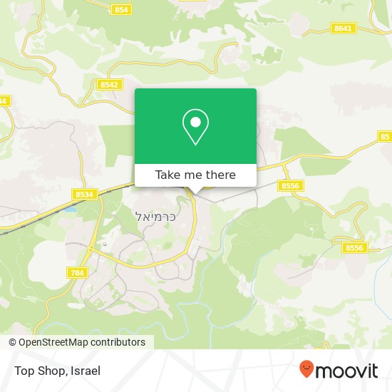 Top Shop, כרמיאל, עכו, 21000 map