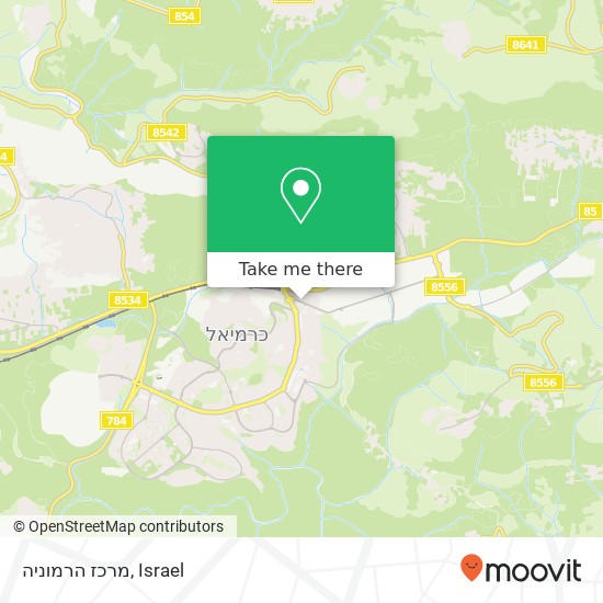 מרכז הרמוניה map