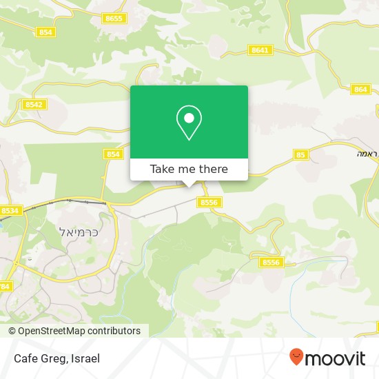 Cafe Greg, כרמיאל, 21000 map