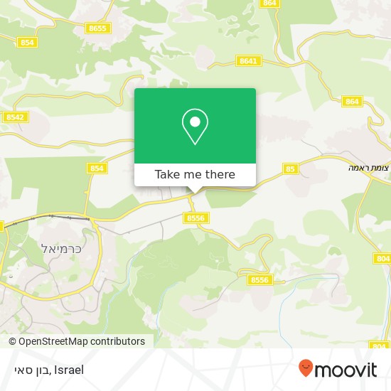 בון סאי, כרמיאל, עכו, 21000 map