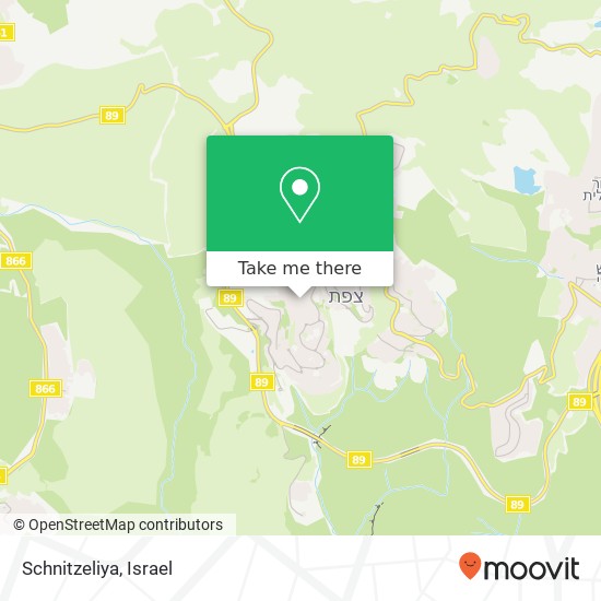 Schnitzeliya, ירושלים צפת, 13000 map
