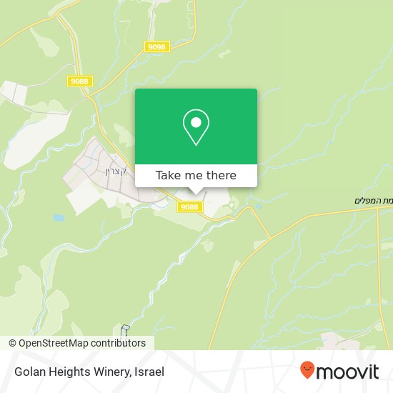 Golan Heights Winery map