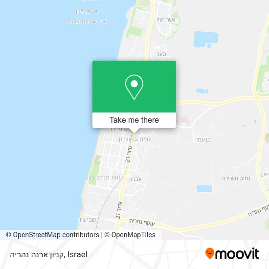 Карта קניון ארנה נהריה