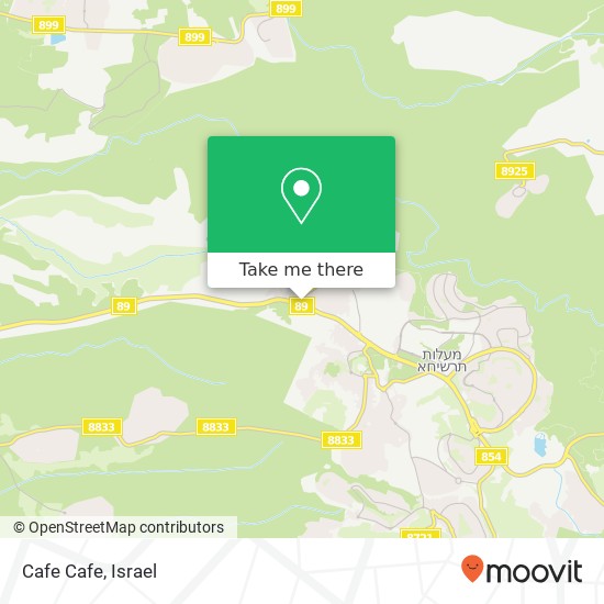 Cafe Cafe, דרך מונפורט מעיליא, עכו, 25140 map