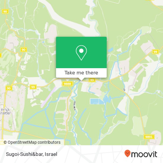 Sugoi-Sushi&bar, צפת, 13000 map