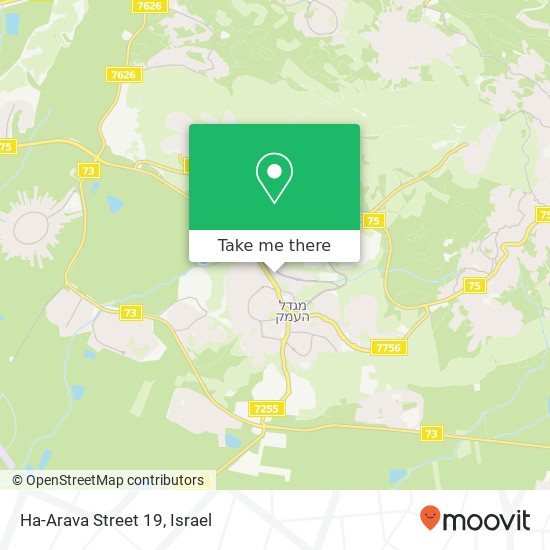 Ha-Arava Street 19 map
