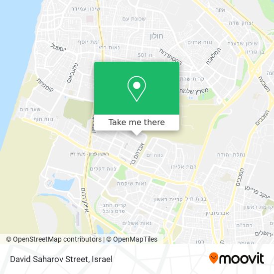 David Saharov Street map