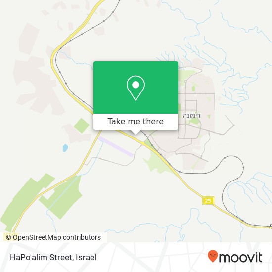 HaPo'alim Street map