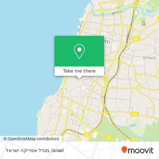 מגדל אפריקה ישראל map