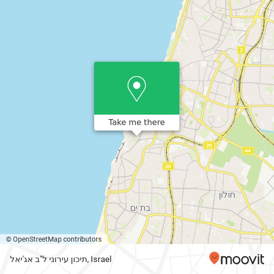 Карта תיכון עירוני ל"ב אג'יאל