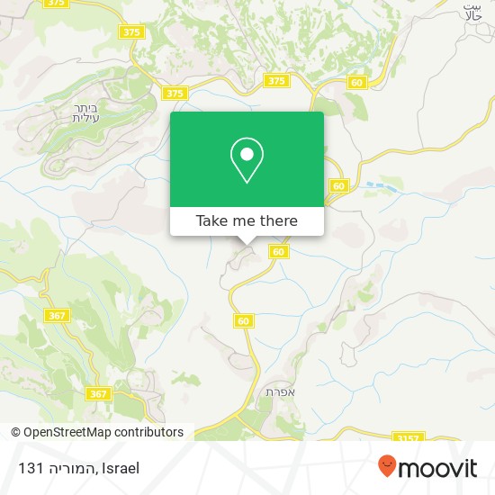 המוריה 131 map