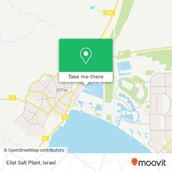 Eilat Salt Plant map