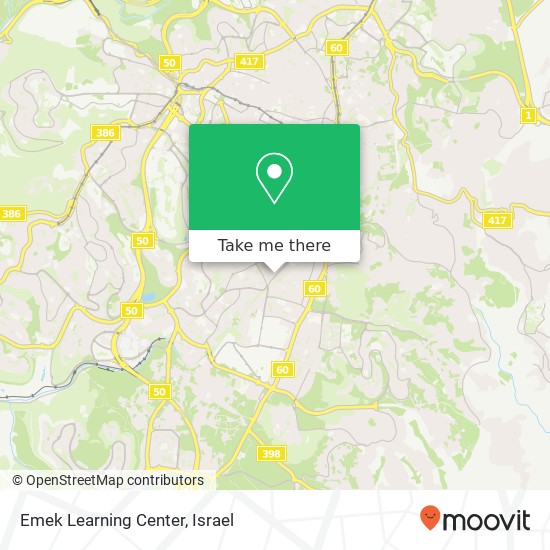 Emek Learning Center map