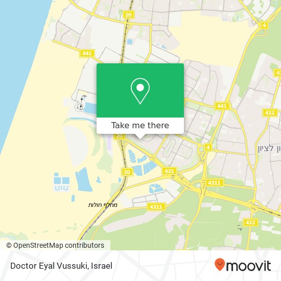 Doctor Eyal Vussuki map