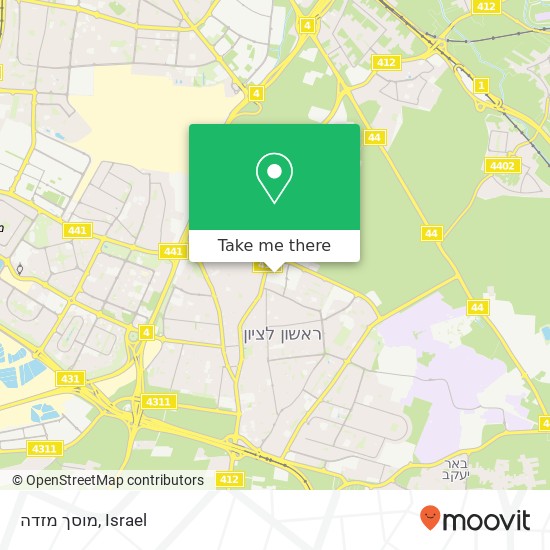 מוסך מזדה map