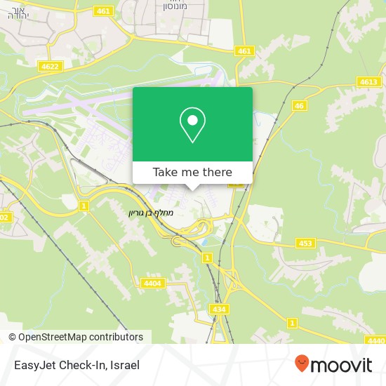 EasyJet Check-In map