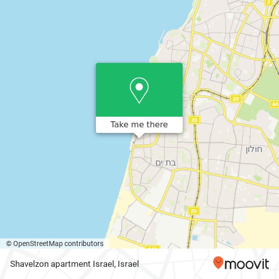 Карта Shavelzon apartment Israel