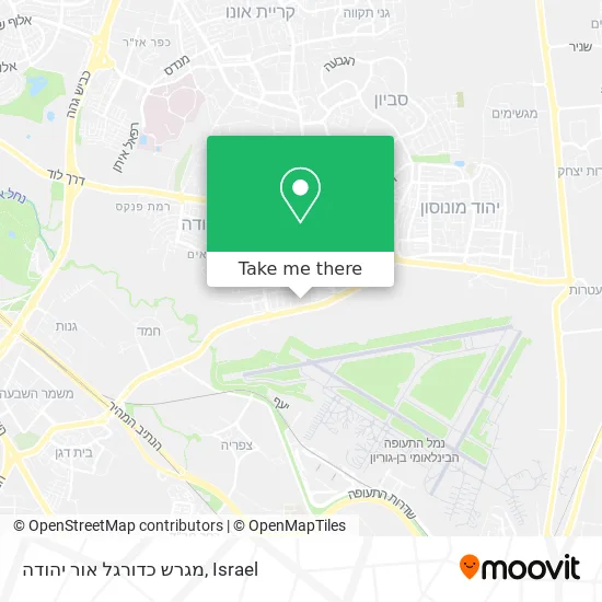 Карта מגרש כדורגל אור יהודה