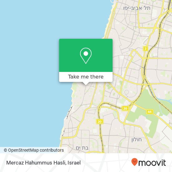 Mercaz Hahummus Hasli map