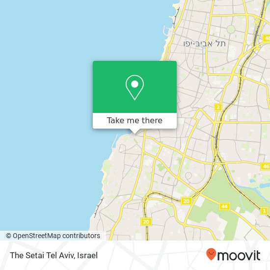 The Setai Tel Aviv map