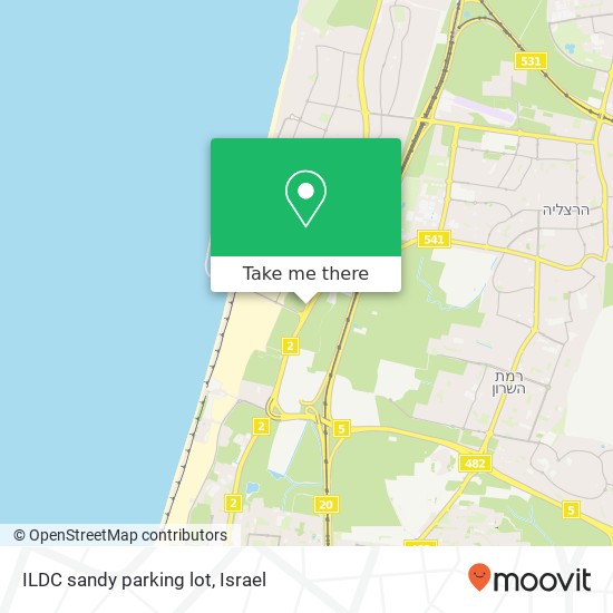 ILDC sandy parking lot map