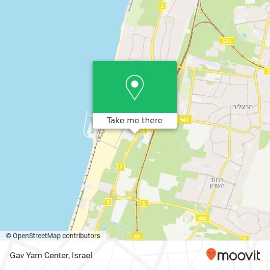 Gav Yam Center map