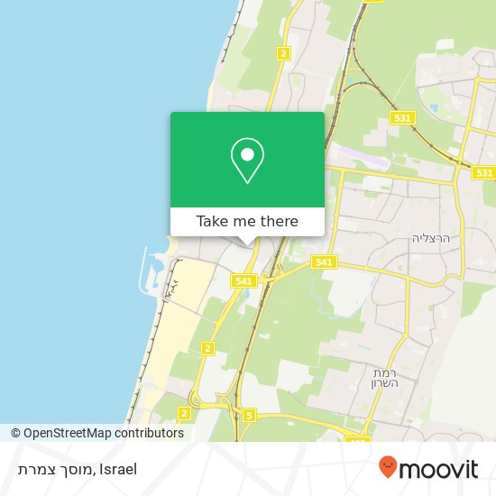 מוסך צמרת map