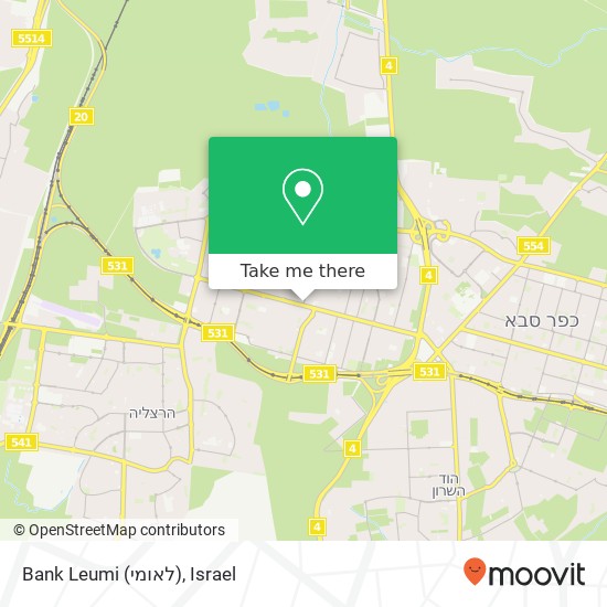 Bank Leumi (לאומי) map