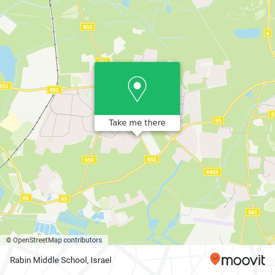 Rabin Middle School map