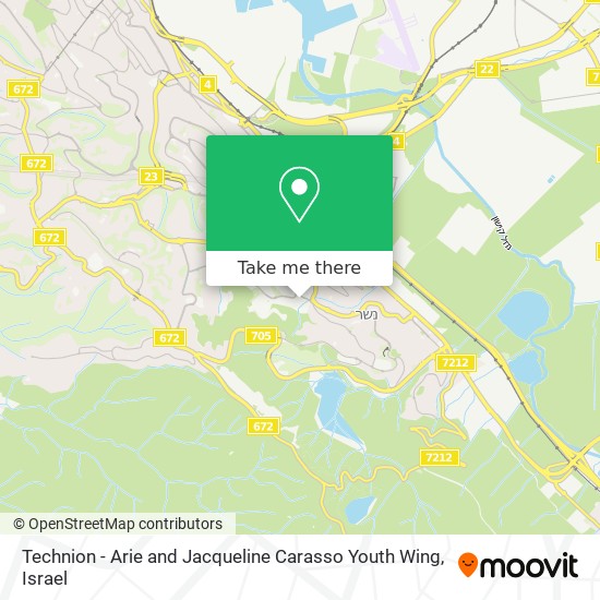 Technion - Arie and Jacqueline Carasso Youth Wing map