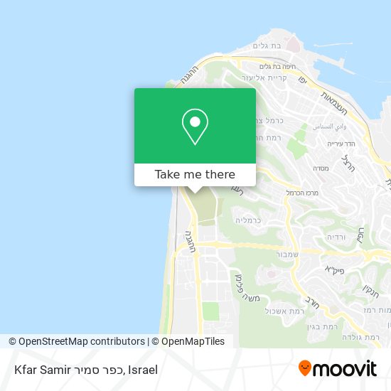 Kfar Samir כפר סמיר map