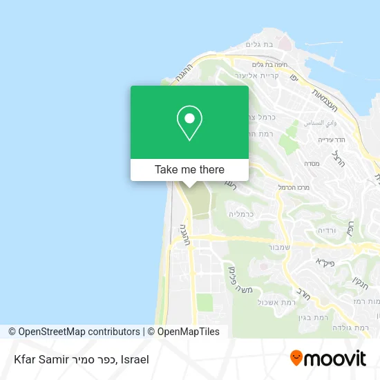 Карта Kfar Samir כפר סמיר