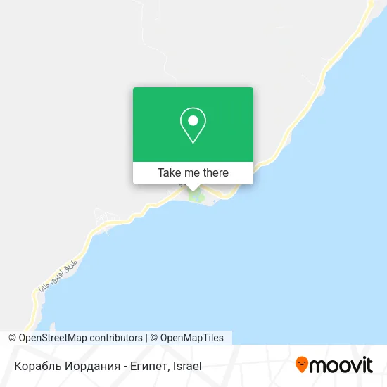 Корабль Иордания - Египет map