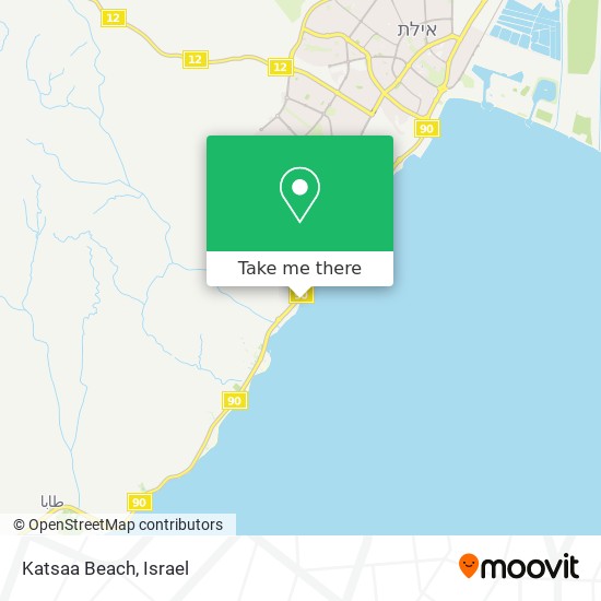 Katsaa Beach map