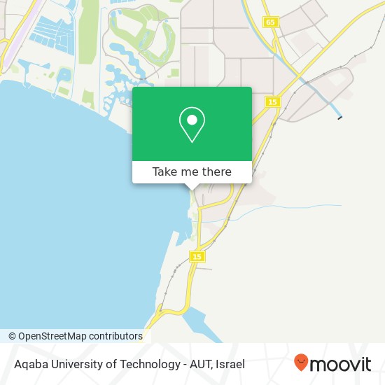 Aqaba University of Technology - AUT map