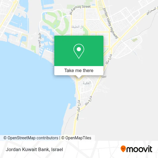 Jordan Kuwait Bank map