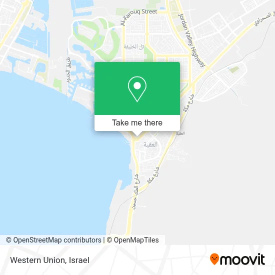 Western Union map