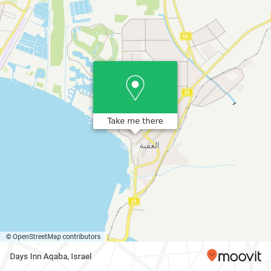 Days Inn Aqaba map