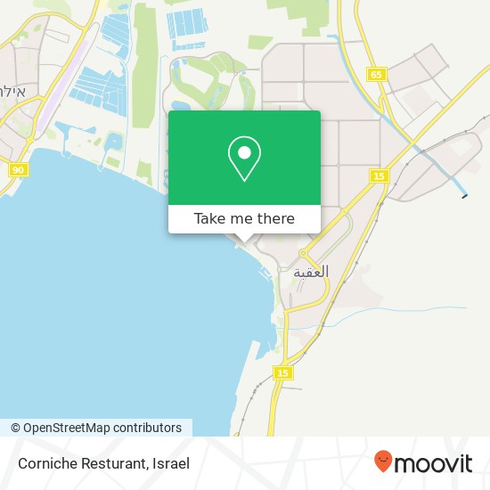 Corniche Resturant map