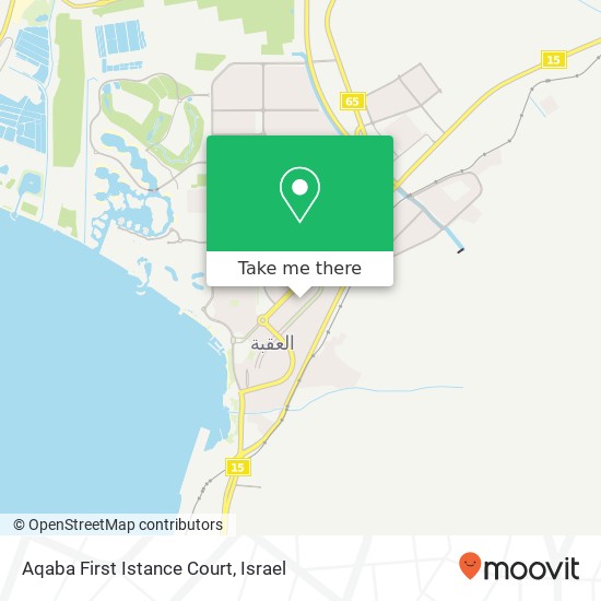 Aqaba First Istance Court map