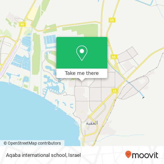 Aqaba international school map